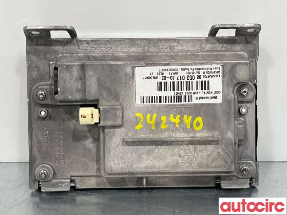 Instrument kjørecomputer til Peugeot 208 2012-2019 (Type I)  (PEUGEOT|9812862880|9805301780)