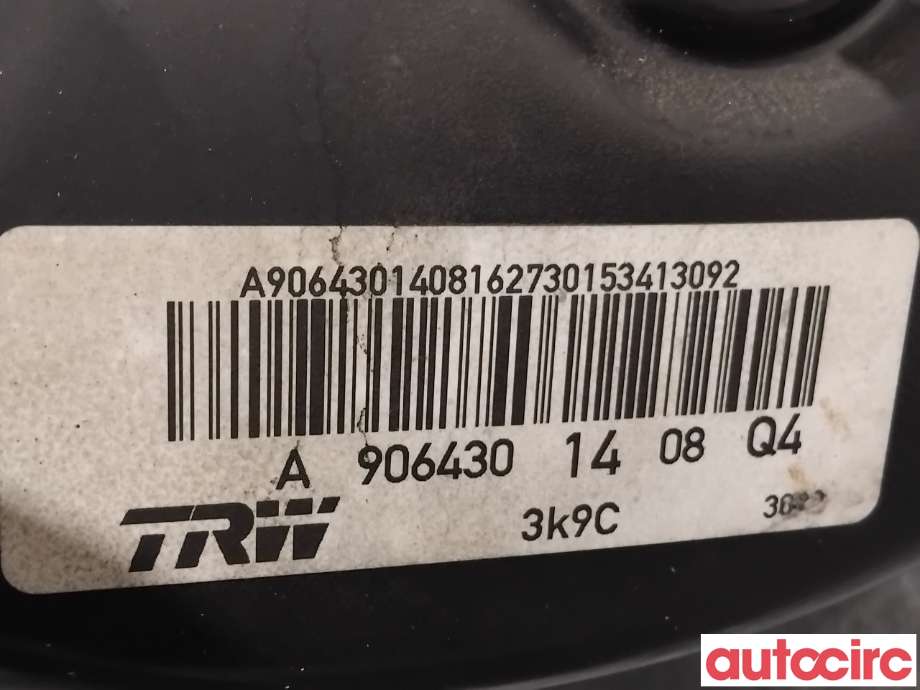 Bremsekraft-forsterker til Mercedes Sprinter 2013-2018 (Fase 2) (906) (906) (MERCEDES|A9064310027||A9064301408)