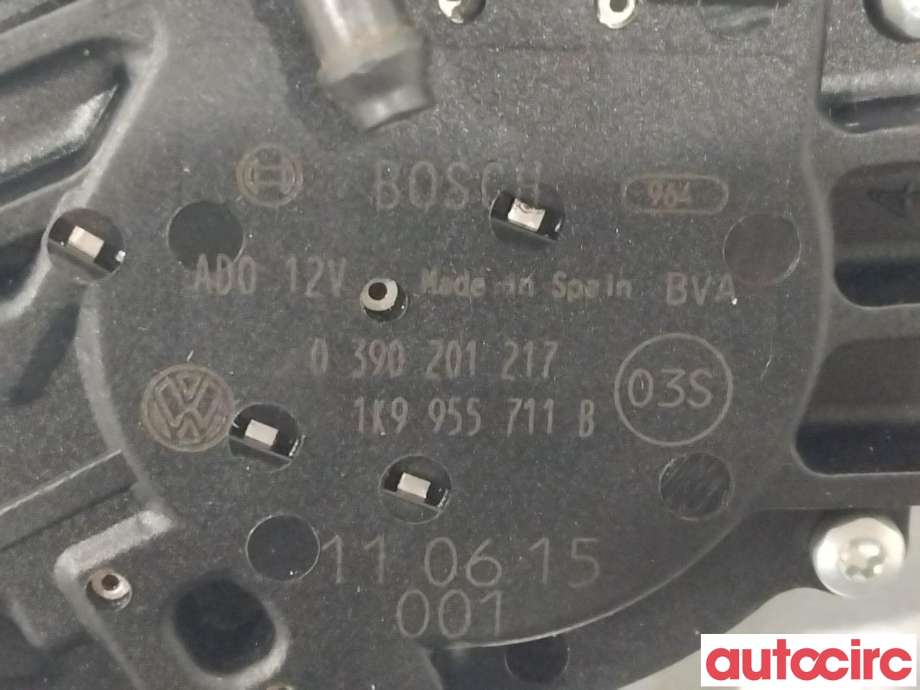 Viskermotor bakrute til VW Golf VI 2008-2012  (VOLKSWAGEN|1K9955711B)