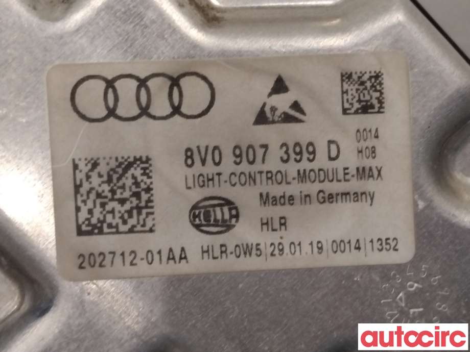 Styreenhet xenon/ballast til VW e-Golf 2017-2020 (Fase 2)  (VOLKSWAGEN|8V0907399D|202712-01AA)