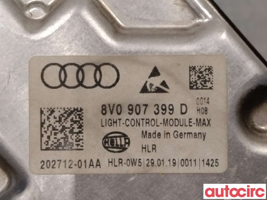 Styreenhet xenon/ballast til VW e-Golf 2017-2020 (Fase 2)  (VOLKSWAGEN|8V0907399D|202712-01AA)