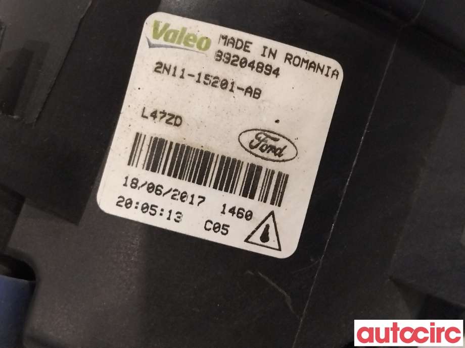 Tåkelykt venstre foran til Ford Transit Connect 2013-2018 Type II, Fase 1  (FORD|1209177|2N11-15201-AB)