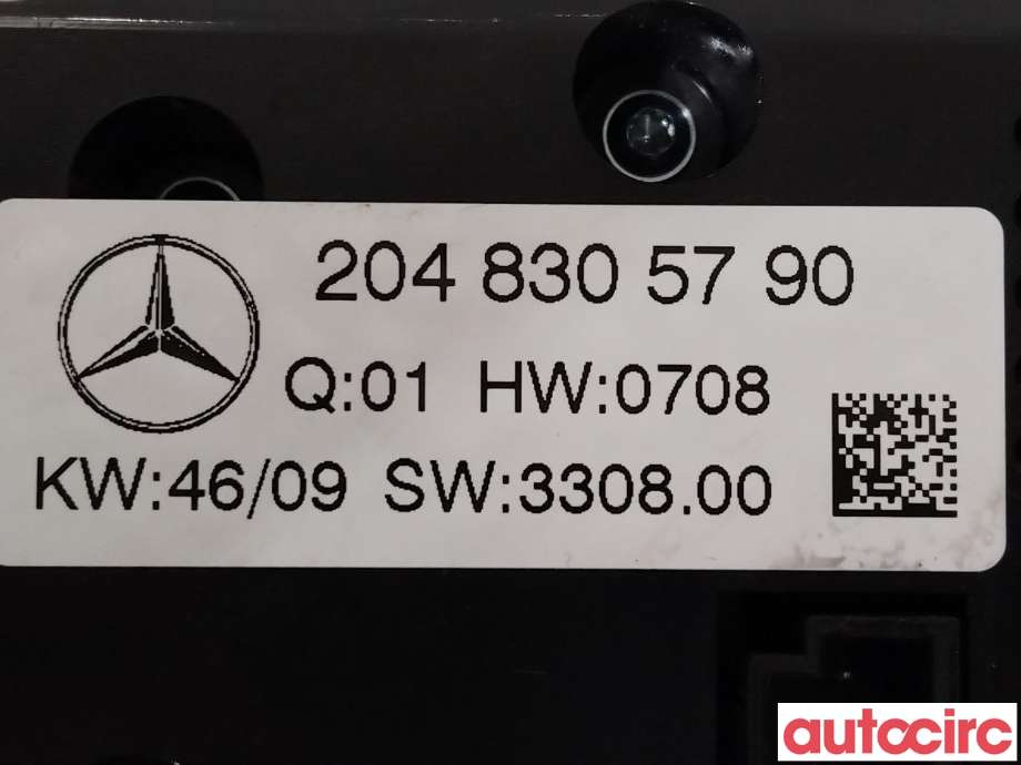 Varmeapparat betjening til Mercedes C-Klasse 2007-2011 (Fase 1) (W204) (W204) (MERCEDES|A2048305790)