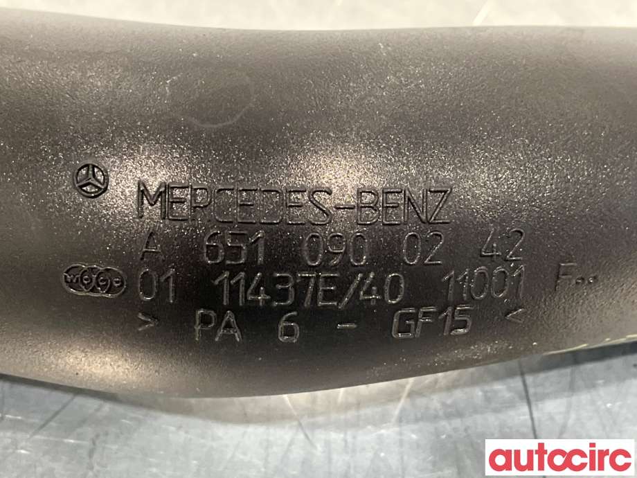 Turbo rør til Mercedes C-Klasse 2007-2011 (Fase 1) (W204) (W204) (MERCEDES|A6510903842||A6510900242)