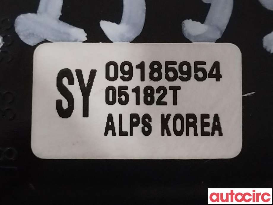 Bryter diverse til Opel Vectra C 2005-2008 (Type II)  (OPEL|24436375|09185954)