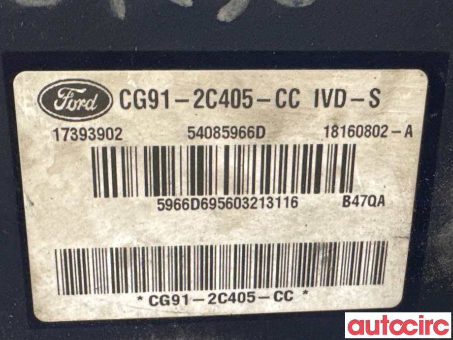 ABS sentral til Ford Mondeo 2011-2014 (Type IV, Fase 2)  (FORD|1857638|54085966D|CG91-2C405-CC)