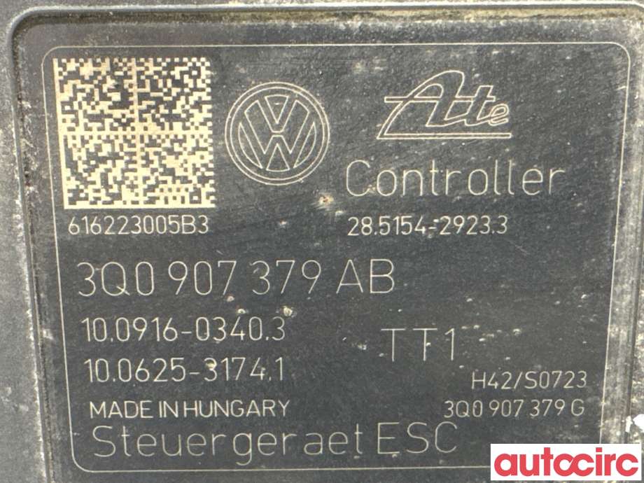ABS sentral til VW Golf VII 2012-2017 (Fase 1) (VOLKSWAGEN|3Q0614517AB|100916-03403)