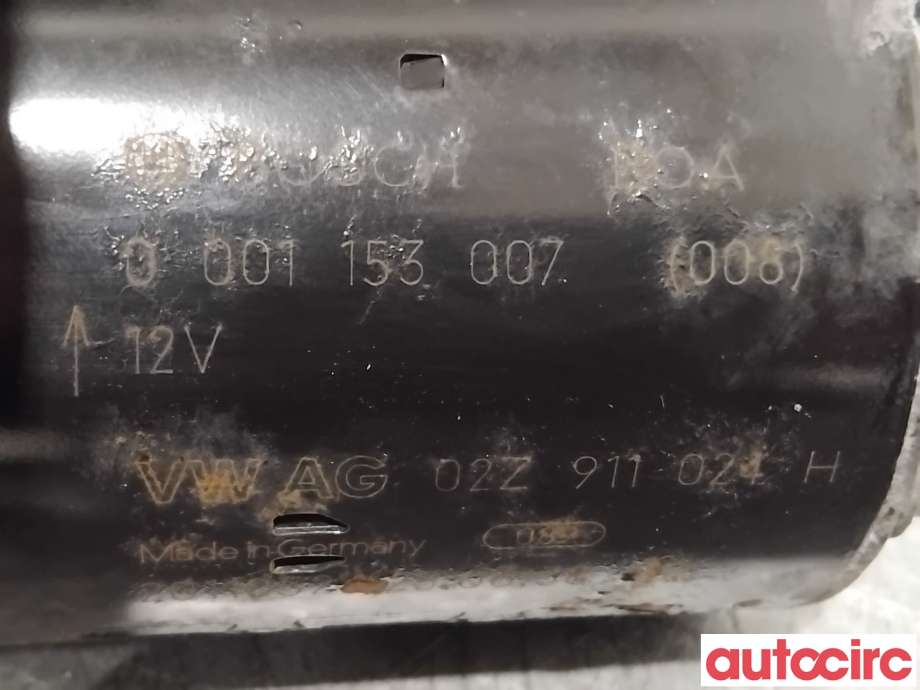 Starter diesel til VW Golf VI 2008-2012 (VOLKSWAGEN|02Z911024HX|0001153007|02Z911024H)