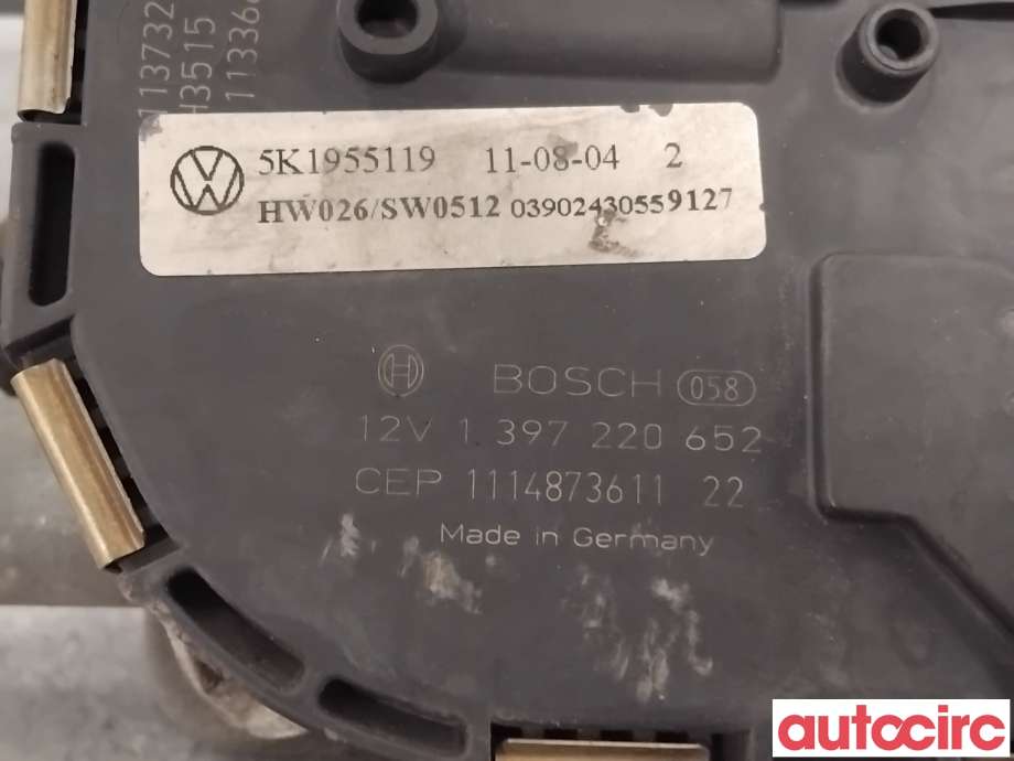 Viskermotor frontrute til VW Golf VI 2008-2012  (VOLKSWAGEN|5K1955119|1397220652|1Q1955119C)