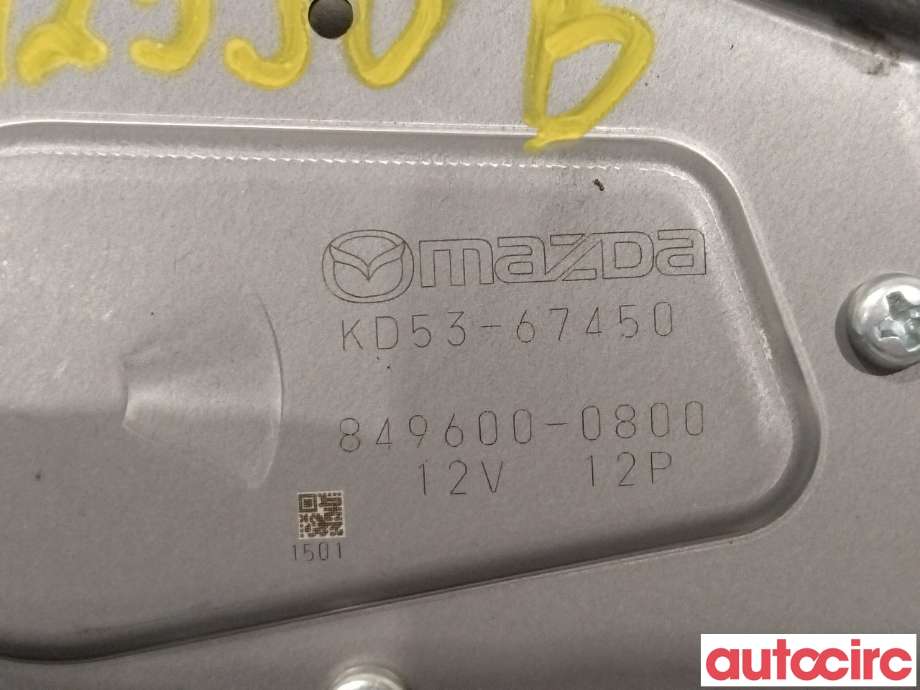 Viskermotor bakrute til Mazda CX-5 2012-2017 (Type I)  (MAZDA|KD53-67-450)