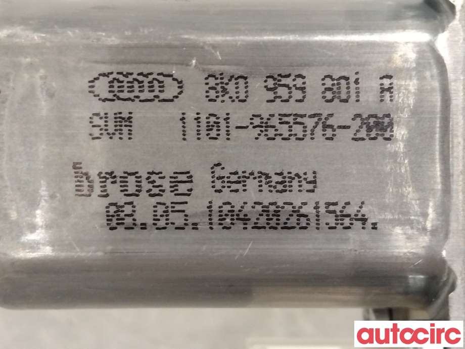 Ruteheis venstre foran til Audi A4 2007-2014 (Type IV) (B8) (B8) (AUDI|8T0959801B|1101-965576-200|8K0959801A)