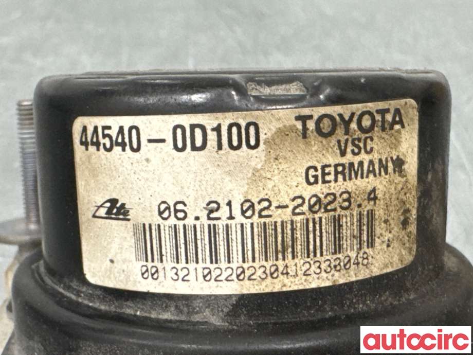 ABS sentral til Toyota Yaris 2012-2014 (Type III, Fase 1)  (TOYOTA|440500D160|)
