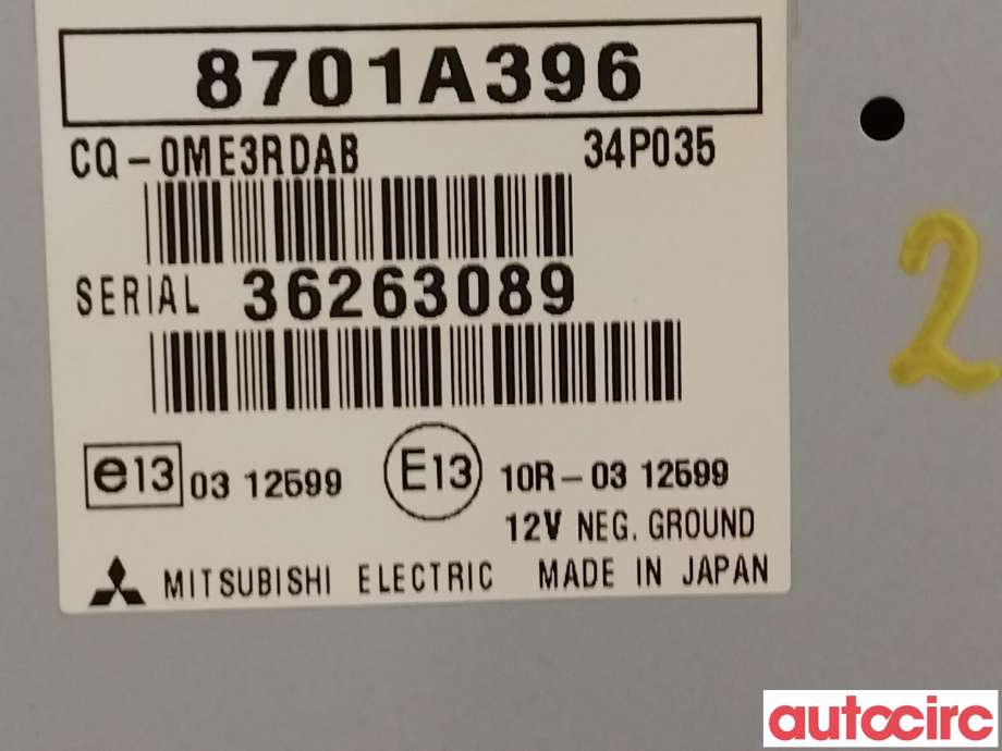 Bilstereo diverse til Mitsubishi ASX 2010-2019  (MITSUBISHI|8701A396)