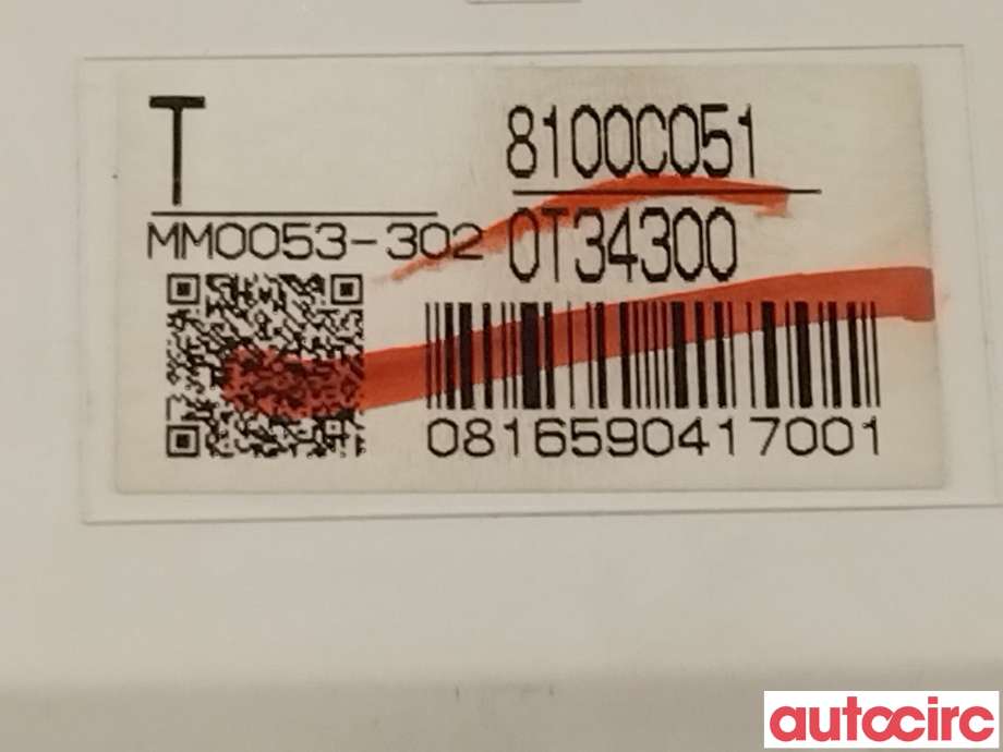 Instrumentpanel til Mitsubishi ASX 2010-2019 (MITSUBISHI|8100C051)