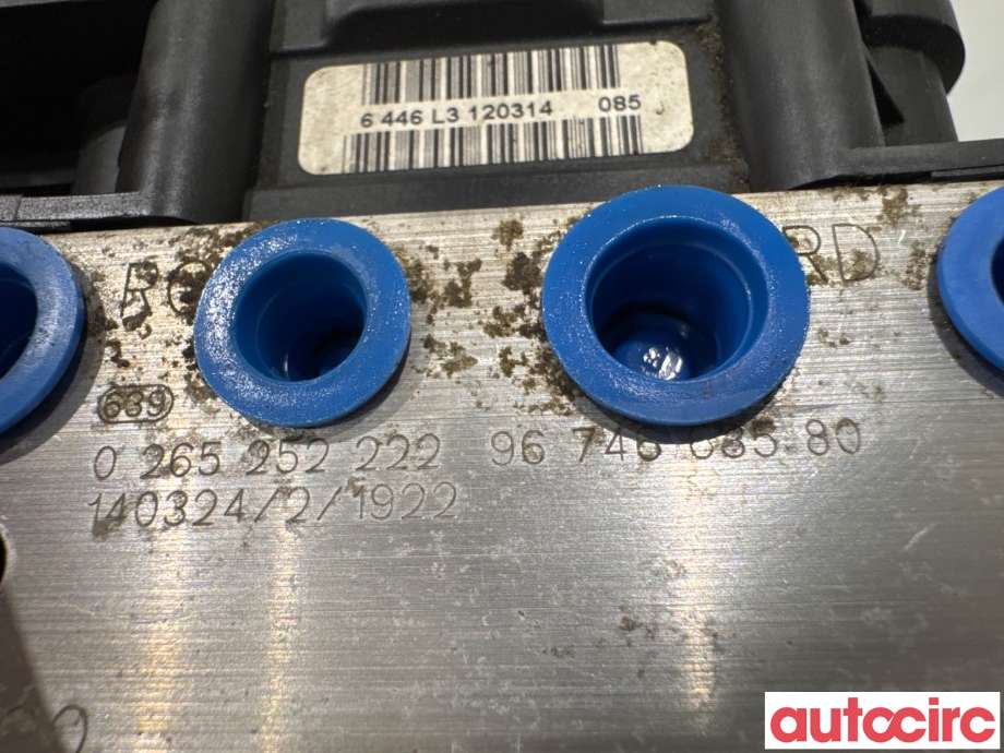 ABS sentral til Citroën Berlingo 2015-2019 (Type II, Fase 2)  (CITROEN|1680902480|0265252222|9674663580)