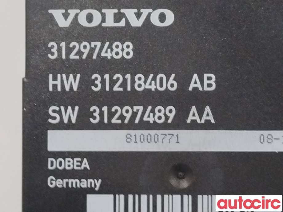 Styreenhet elektrisk bakluke til Volvo XC60 2008-2013 (Type I, Fase 1) (VOLVO|31218406)