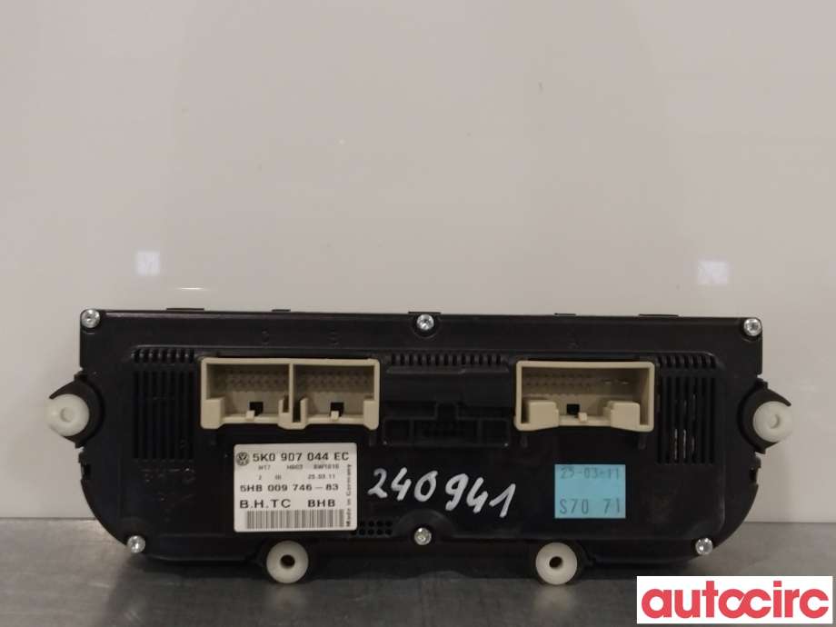 Varmeapparat betjening til VW Golf VI 2008-2012 (VOLKSWAGEN|5K0907044EC)