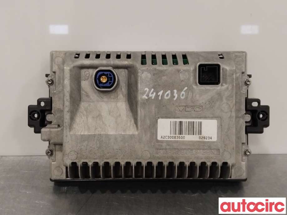 Multimedia display (MCU - Media Controller Unit) til Mercedes C-Klasse 2011-2014 (Fase 2) (W204) (W204) (MERCEDES|A1729000202|A1729016600)