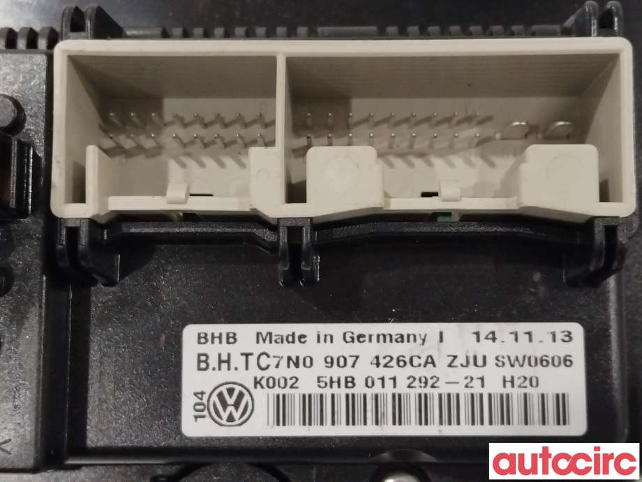 Varmeapparat betjening til VW Caddy 2010-2015 (Type III, Fase 2)  (VOLKSWAGEN|7N0907426CA)