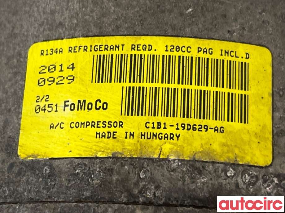 Aircondition kompressor til Ford Fiesta 2013-2017 (Type VI, Fase 2) (FORD|2163335||C1B1-19D629-AG)