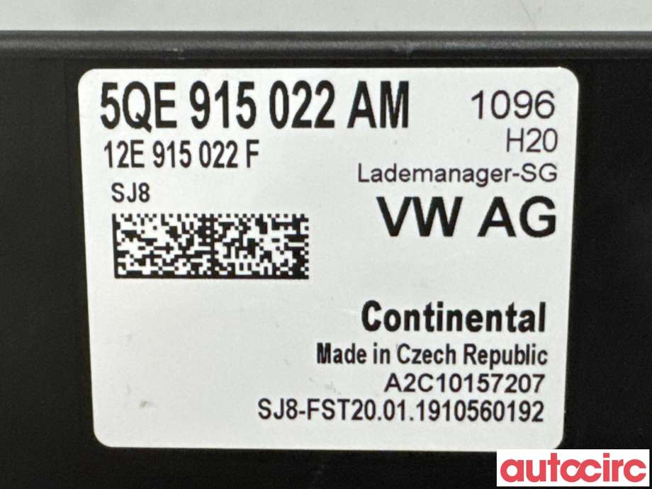 Styreenhet diverse til VW e-Golf 2017-2020 (Fase 2) (VOLKSWAGEN|5QE915022BM|A2C10157207|5QE915022AM)