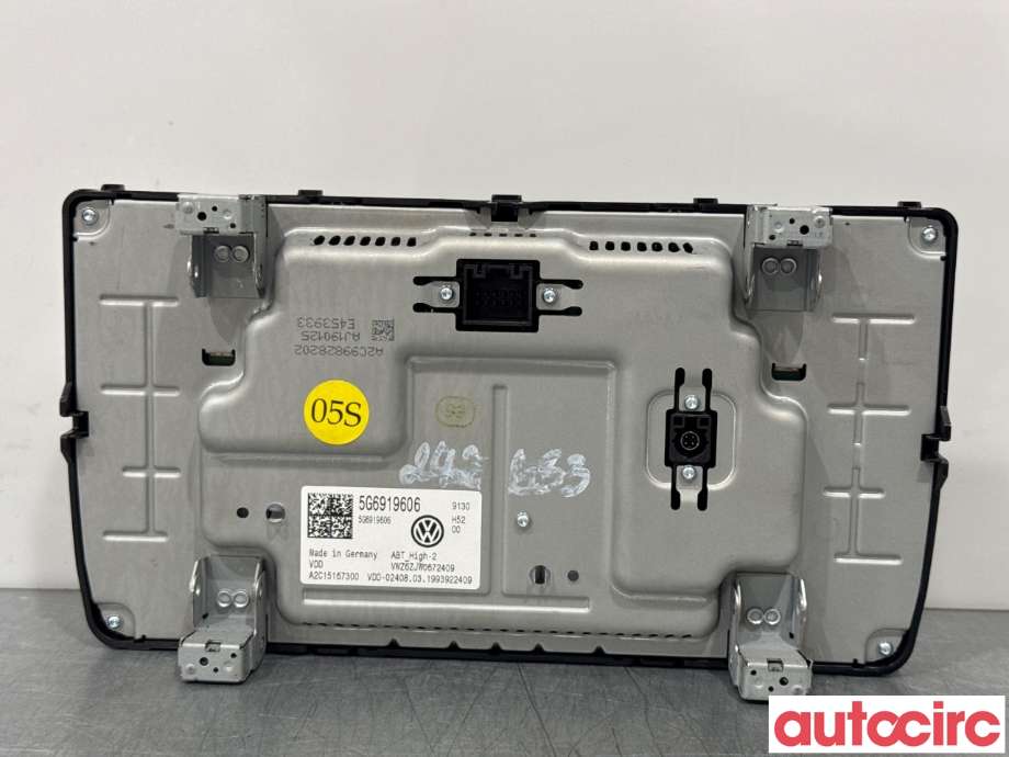 Instrument kjørecomputer til VW e-Golf 2017-2020 (Fase 2)  (VOLKSWAGEN|5G6919606C|A2C15167300|5G6919606)