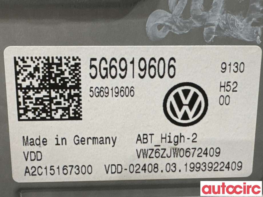 Instrument kjørecomputer til VW e-Golf 2017-2020 (Fase 2)  (VOLKSWAGEN|5G6919606C|A2C15167300|5G6919606)