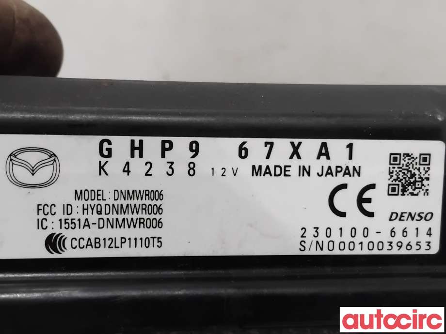 Sensor radar til Mazda 3 2013-2016 (Type III, Fase 1)  (MAZDA|GHP9-67-XA1F|230100-6614|GHP967XA1)