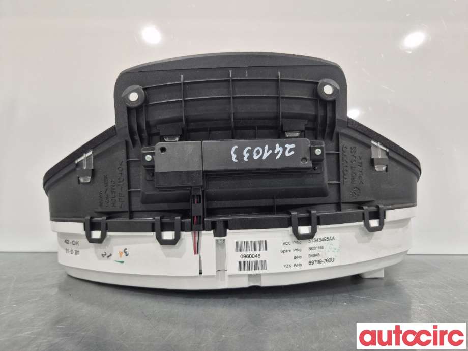 Instrumentpanel til Volvo V60 2010-2013 (Type I, Fase 1)  (VOLVO|36001888)