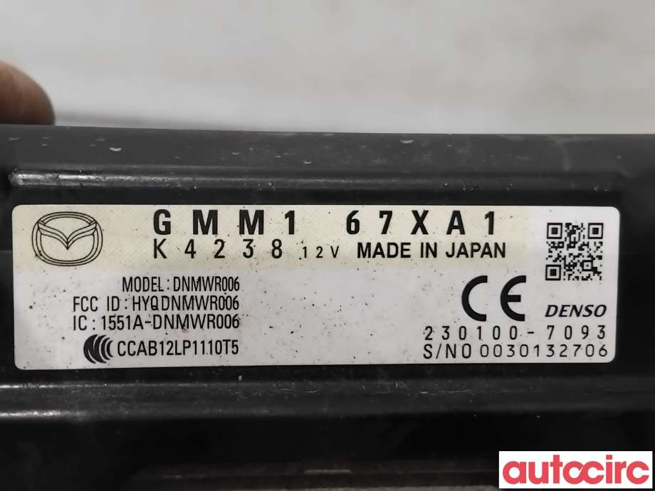 Sensor radar til Mazda CX-5 2012-2017 (Type I)  (MAZDA|GMM1-67-XA1E|230100-7093|GMM167XA1)