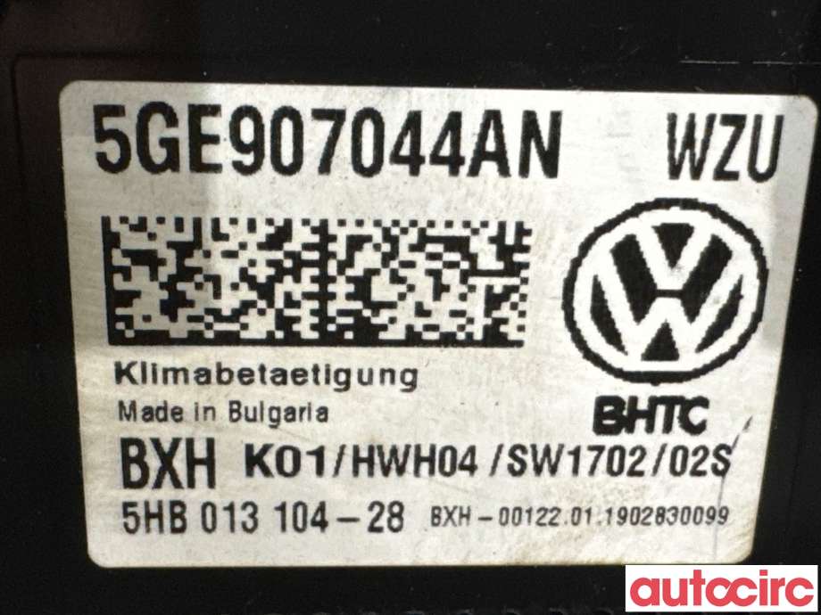 Varmeapparat betjening til VW e-Golf 2017-2020 (Fase 2)  (VOLKSWAGEN|5GE907044AN|)