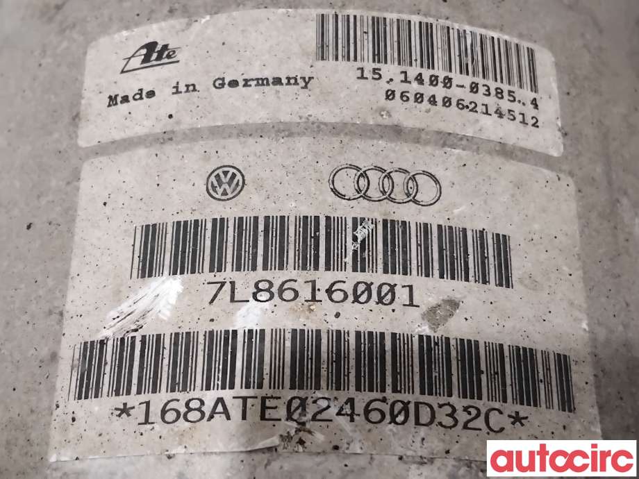 Fjær foran nivå luftpute/belg til Audi Q7 2006-2010 (Type I, Fase 1)  (AUDI|7L8616001|151400-03854|7L8616019G)