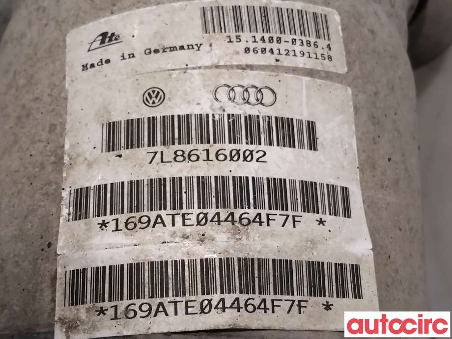 Fjær foran nivå luftpute/belg til Audi Q7 2006-2010 (Type I, Fase 1)  (AUDI|7L8616020C|151400-03864|7L8616020G)