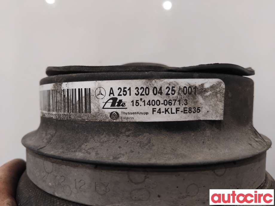 Fjær foran nivå luftpute/belg til Mercedes R-Klasse 2006-2013 (W251) (W251) (MERCEDES|A2513200425|151400-06713)