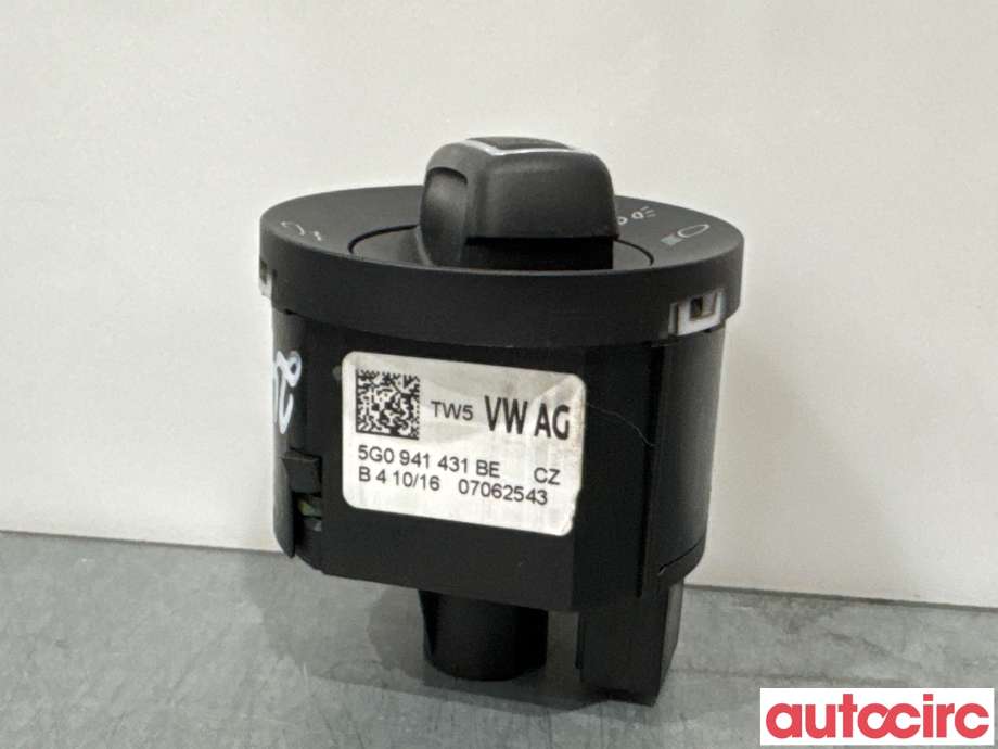 Bryter lys til VW e-Golf 2014-2017 (Fase 1) (VOLKSWAGEN|5G0941431BE|)