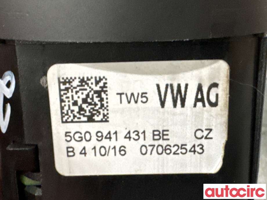 Bryter lys til VW e-Golf 2014-2017 (Fase 1) (VOLKSWAGEN|5G0941431BE|)