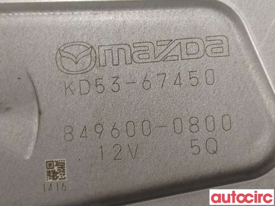 Viskermotor bakrute til Mazda CX-5 2012-2017 (Type I)  (MAZDA|KD53-67-450|KD53-67450)