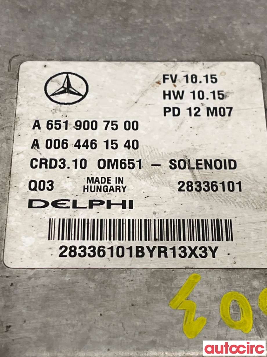 Styreenhet motor til Mercedes C-Klasse 2011-2014 (Fase 2) (W204) (W204) (MERCEDES|A6519007500|28336101|A0064461540)