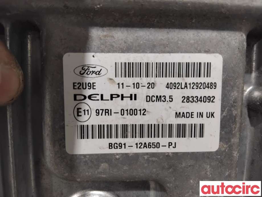 Styreenhet motor til Ford S-Max 2010-2015 (Type I, Fase 2)  (FORD|1802711|28334092|BG91-12A650-PJ)