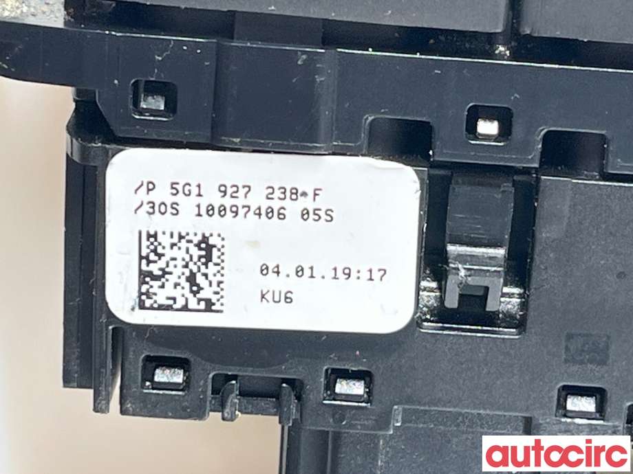 Bryter diverse til VW e-Golf 2017-2020 (Fase 2)  (VOLKSWAGEN|5G1927238F)