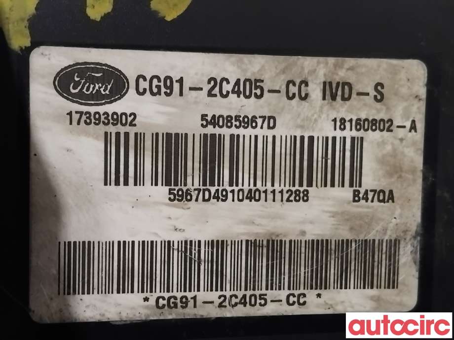 ABS sentral til Ford S-Max 2010-2015 (Type I, Fase 2) (FORD|1857638|54085967D|CG91-2C405-CC)