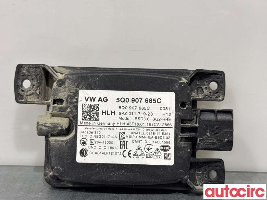 Sensor radar til VW e-Golf 2017-2020 (Fase 2)  (VOLKSWAGEN|5Q0907685C|6PZ011719-23)