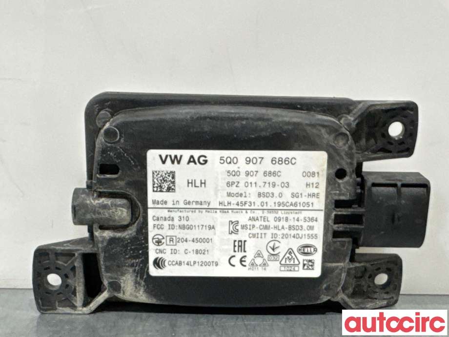 Sensor radar til VW e-Golf 2017-2020 (Fase 2) (VOLKSWAGEN|5Q0907686C|6PZ011719-03)