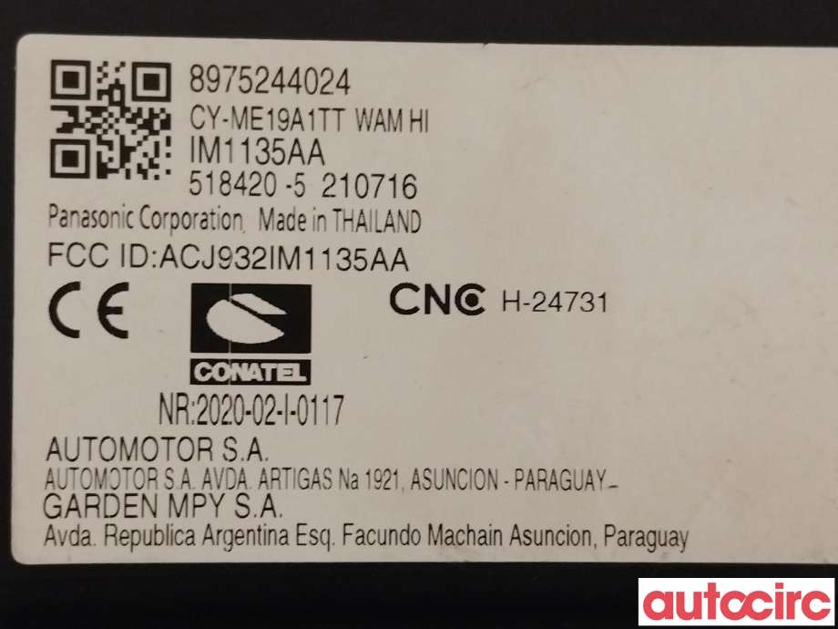 Styreenhet diverse til Isuzu D-Max 2021-->> (Type III) (ISUZU|8975244024)
