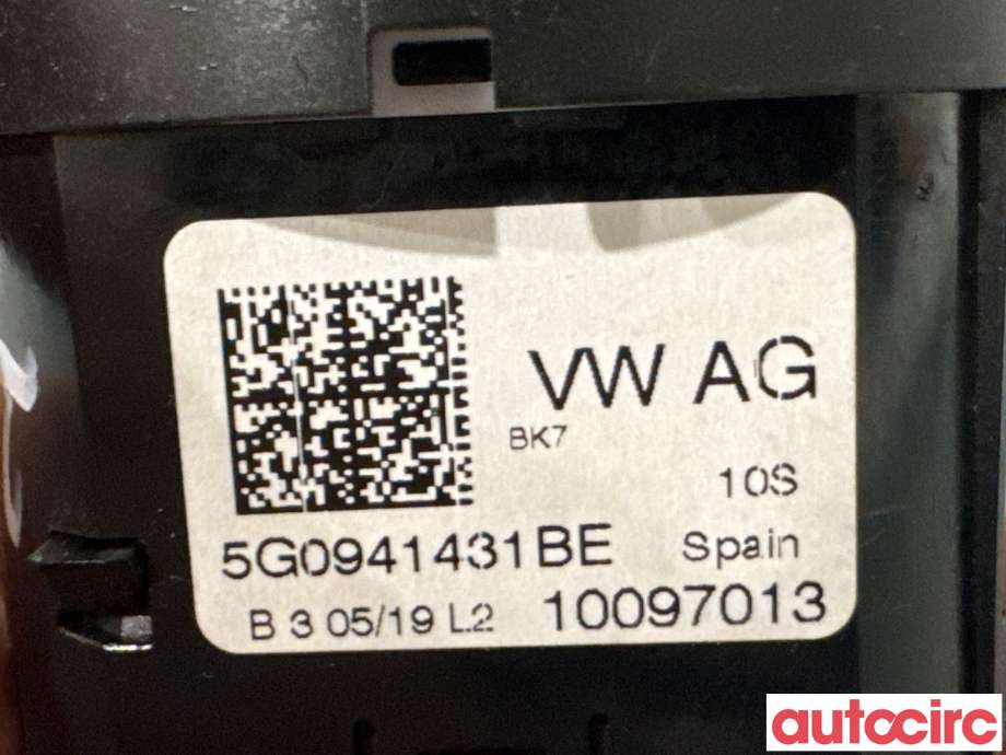 Bryter lys til VW e-Golf 2017-2020 (Fase 2)  (VOLKSWAGEN|5G0941431BE|10097013)