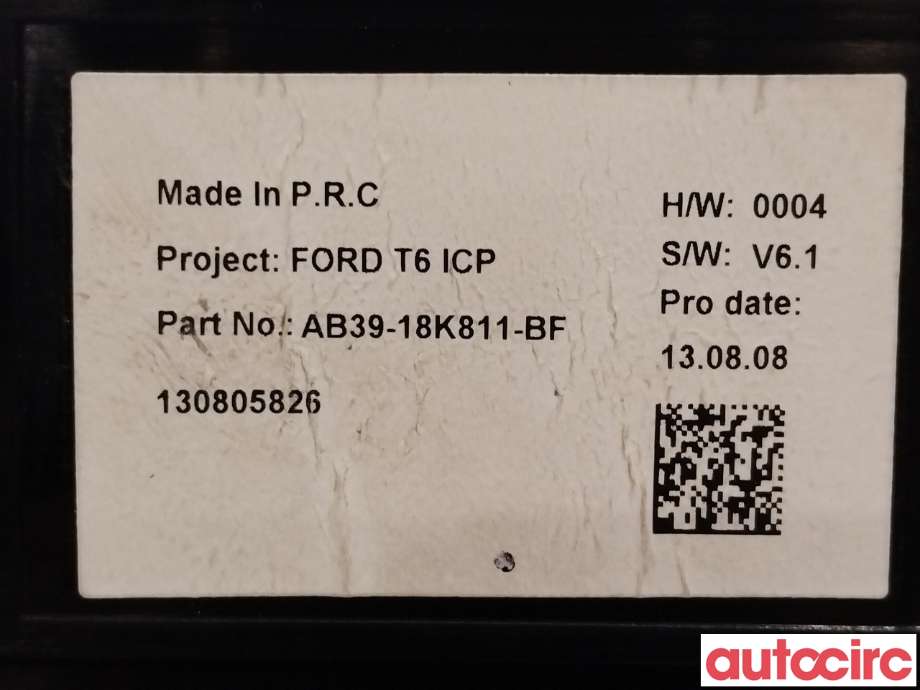 Bilstereo diverse til Ford Ranger 2012-2015  (FORD|5264362|AB39-18K811-BF)