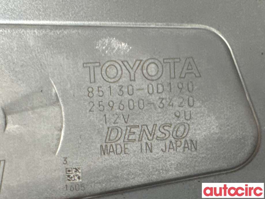 Viskermotor bakrute til Toyota Yaris 2014-2020 (Type III, Fase 2)  (TOYOTA|851300D190|259600-3420|85130-0D190)