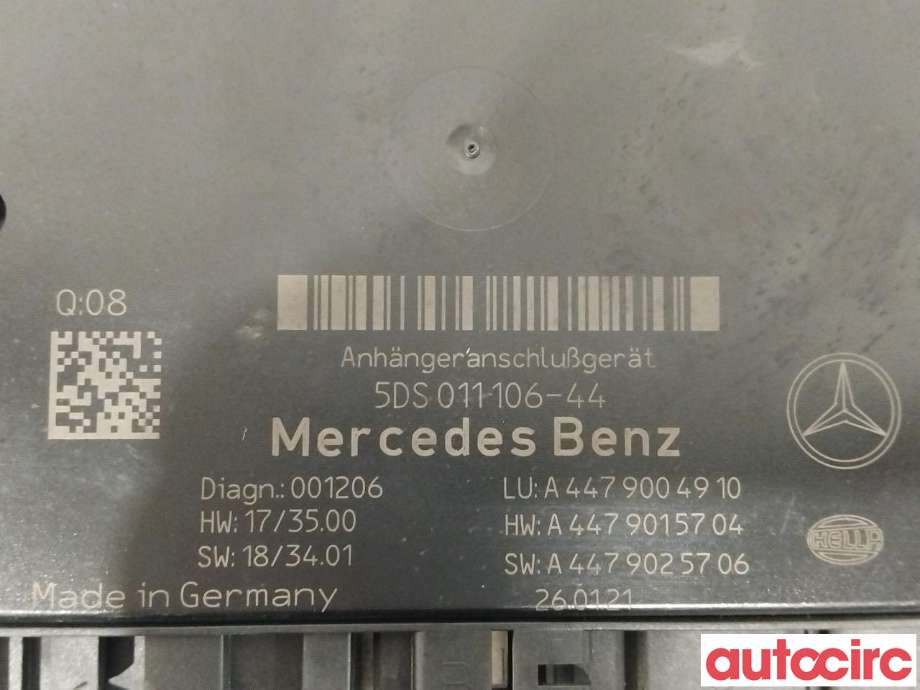 Styreenhet hengerfeste til Mercedes Vito 2014-->> (W447) (W447) (MERCEDES|A4479004910)