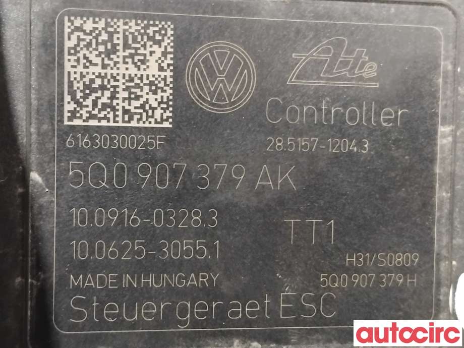 ABS sentral til VW e-Golf 2014-2017 (Fase 1)  (VOLKSWAGEN|5Q0614517AL|100916-03283)