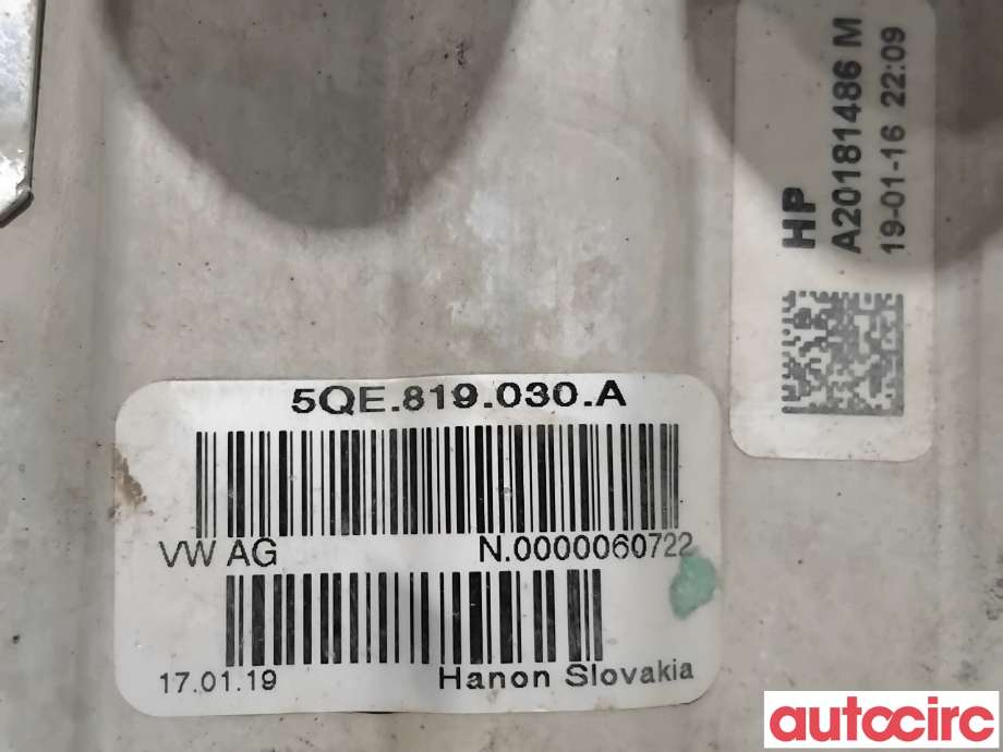 Varmeapparat diverse til VW e-Golf 2017-2020 (Fase 2)  (VOLKSWAGEN|5QE819030A|)